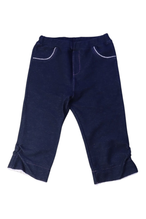 A Navy Casual Pants from Miki House in size 2T for girl. (Front View)