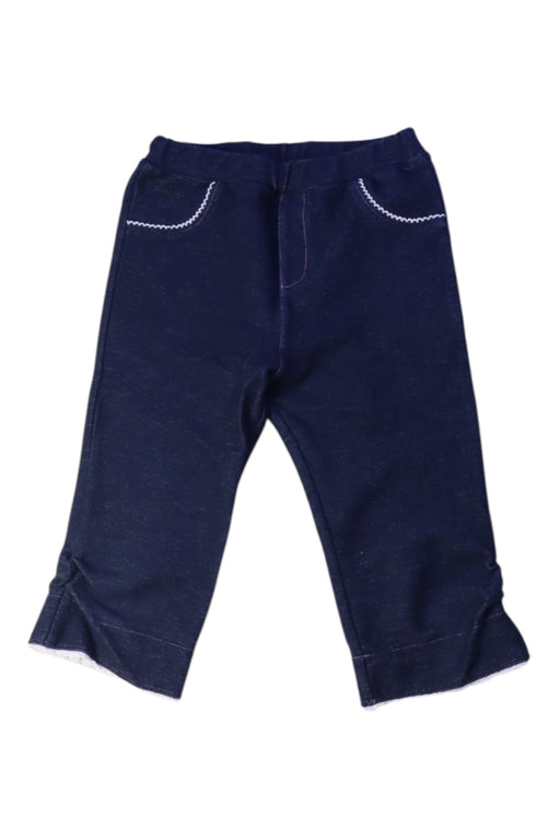 A Navy Casual Pants from Miki House in size 2T for girl. (Front View)
