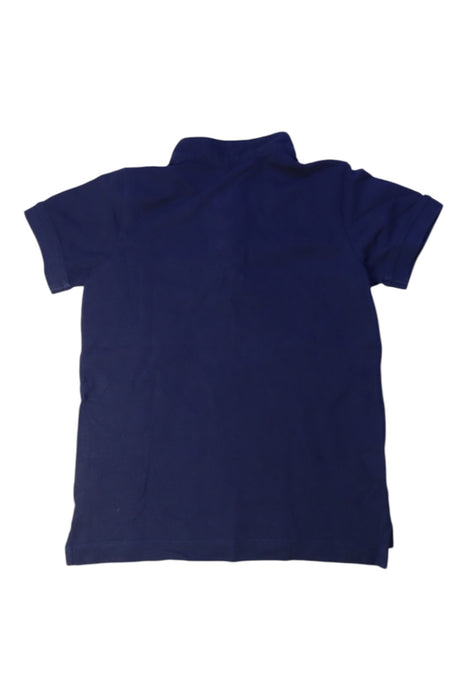 A Navy Short Sleeve Polos from Shanghai Tang in size 6T for girl. (Back View)