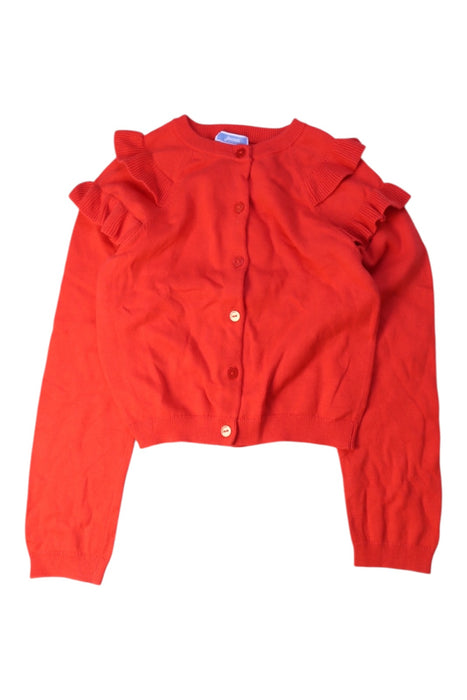 A Red Cardigans from Jacadi in size 8Y for girl. (Front View)