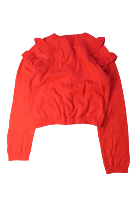 A Red Cardigans from Jacadi in size 8Y for girl. (Back View)