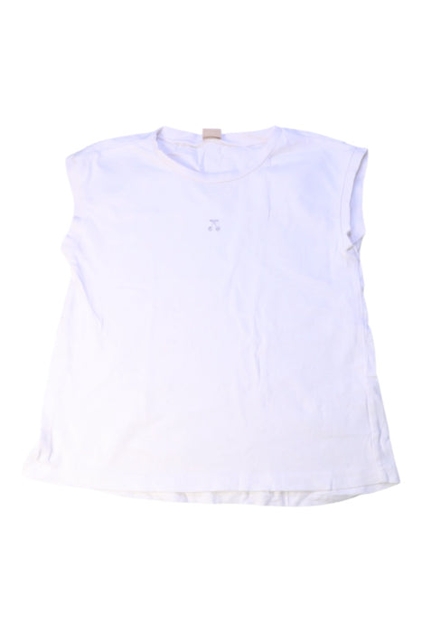A White Sleeveless T Shirts from Petit Main in size 7Y for girl. (Front View)