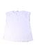 A White Sleeveless T Shirts from Petit Main in size 7Y for girl. (Front View)