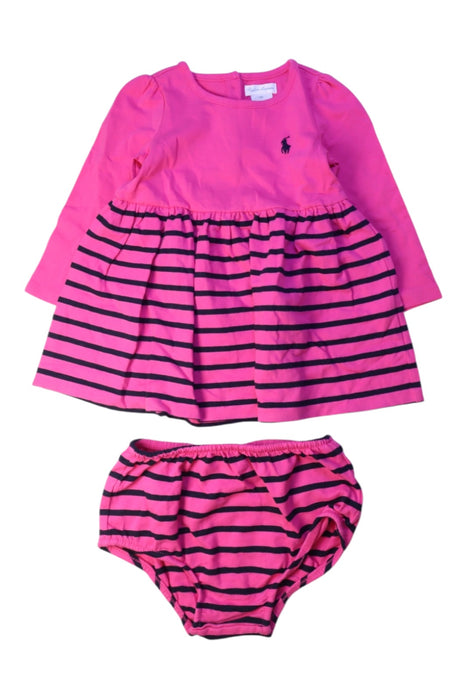 A Pink Dress Sets from Ralph Lauren in size 12-18M for girl. (Front View)