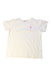 A White Short Sleeve T Shirts from Miki House in size 5T for girl. (Front View)