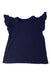 A Navy Short Sleeve Tops from Seed in size 5T for girl. (Front View)