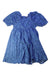 A Blue Short Sleeve Dresses from Seed in size 8Y for girl. (Front View)