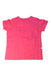 A Pink Short Sleeve T Shirts from Miki House in size 4T for girl. (Back View)