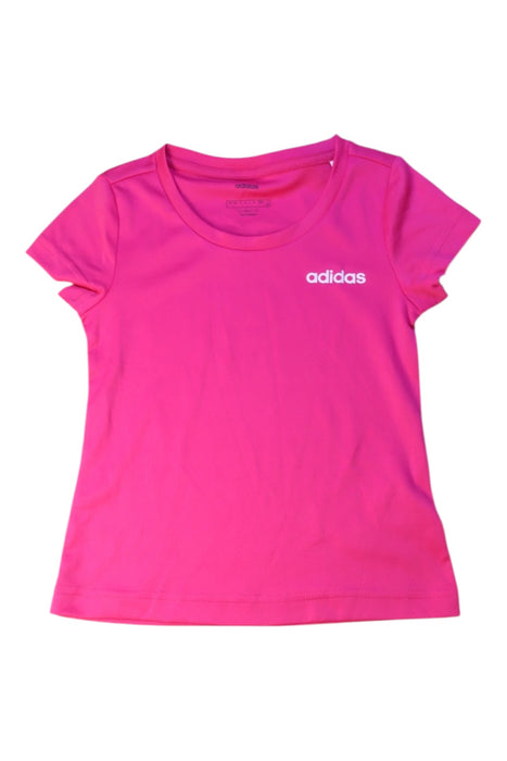 A Pink Active Tops from Adidas in size 5T for girl. (Front View)