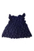 A Navy Sleeveless Dresses from Petit Main in size 7Y for girl. (Front View)