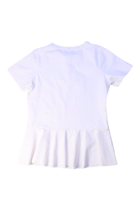 A White Short Sleeve Polos from Moody Tiger in size 5T for girl. (Back View)