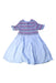 A Blue Long Sleeve Dresses from Seed in size 6T for girl. (Front View)