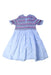A Blue Long Sleeve Dresses from Seed in size 6T for girl. (Back View)