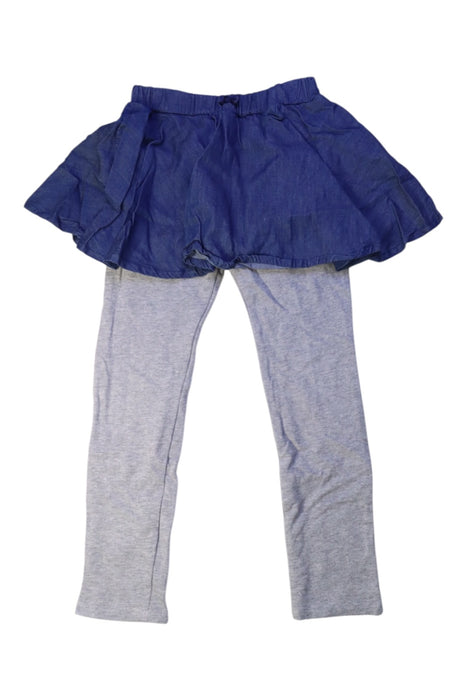 A Blue Leggings from Miki House in size 4T for girl. (Front View)