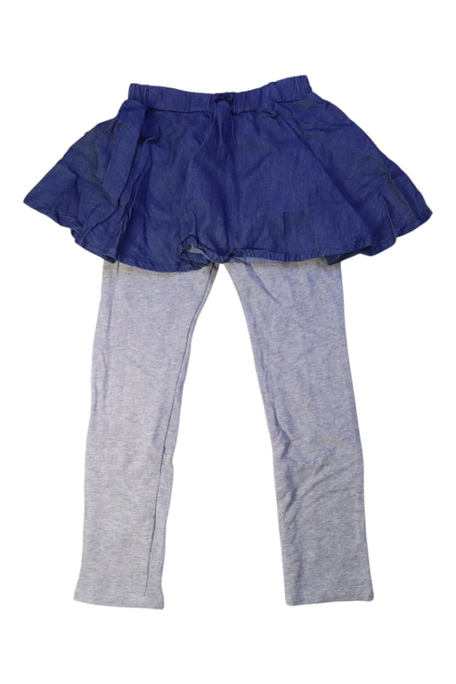 A Blue Leggings from Miki House in size 4T for girl. (Front View)