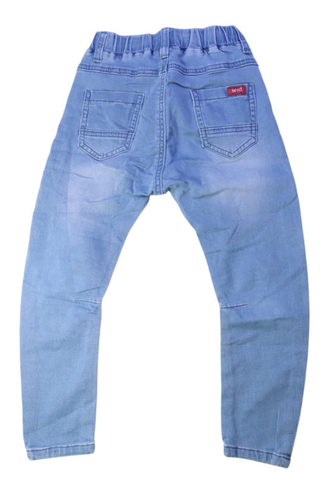 A Blue Jeans from Seed in size 5T for girl. (Back View)