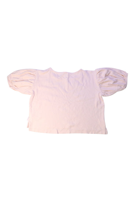 A White Short Sleeve Tops from Tinycottons in size 6T for girl. (Back View)