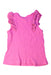 A Pink Sleeveless Tops from Petit Main in size 7Y for girl. (Back View)