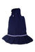 A Navy Sleeveless Dresses from Polo Ralph Lauren in size 5T for girl. (Back View)