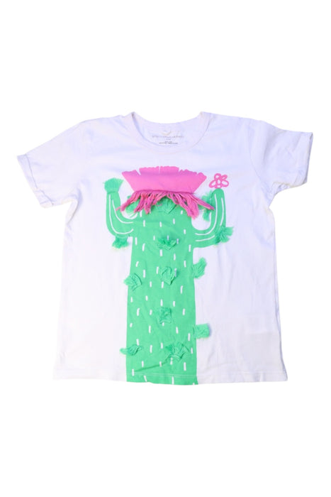 A White Short Sleeve T Shirts from Stella McCartney in size 5T for girl. (Front View)