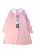 A Pink Long Sleeve Dresses from Momonittu in size 6T for girl. (Front View)