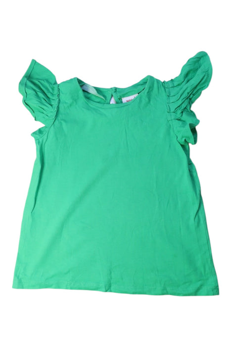 A Green Short Sleeve Tops from Seed in size 5T for girl. (Front View)