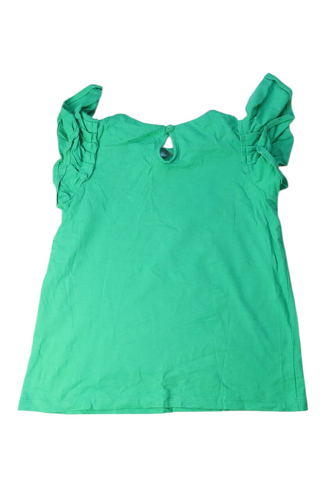 A Green Short Sleeve Tops from Seed in size 5T for girl. (Back View)