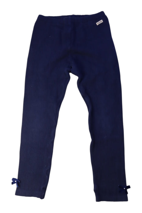 A Navy Leggings from Miki House in size 5T for girl. (Front View)