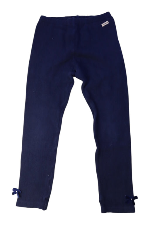 A Navy Leggings from Miki House in size 5T for girl. (Front View)
