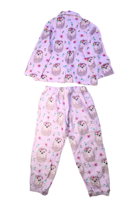 A Pink Pyjama Sets from Peter Alexander in size 4T for girl. (Back View)