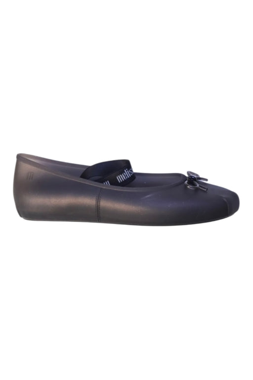 A Black Flats from Melissa in size 10Y for girl. (Front View)