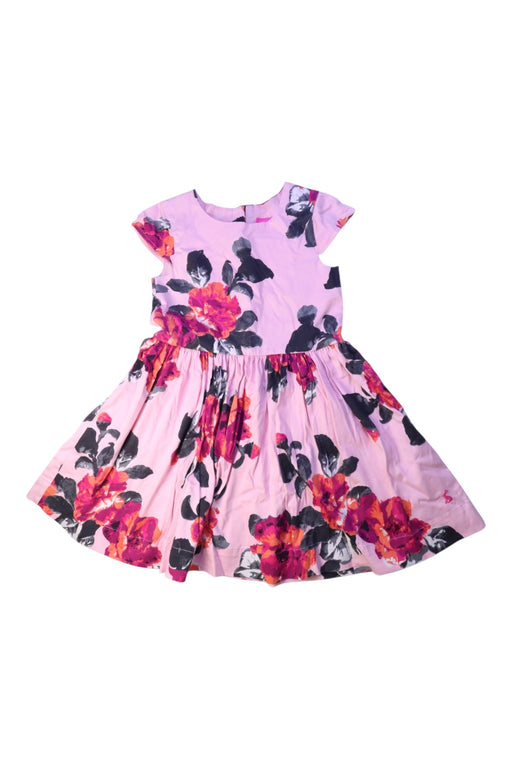 A Pink Short Sleeve Dresses from Joules in size 5T for girl. (Front View)