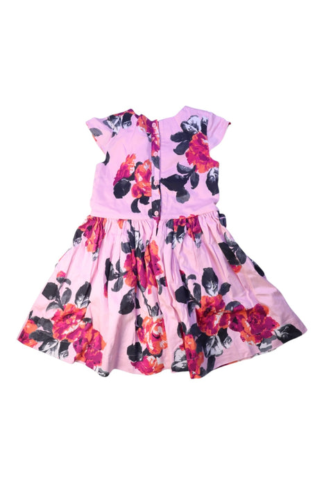 A Pink Short Sleeve Dresses from Joules in size 5T for girl. (Back View)
