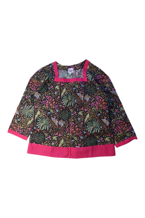 A Multicolour Long Sleeve Tops from Le Petit Lucas du Tertre in size 8Y for girl. (Front View)