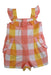 A Multicolour Sleeveless Rompers from Janie & Jack in size 3-6M for girl. (Front View)