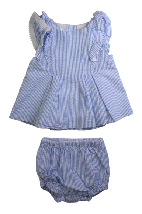 A Blue Shorts Sets from Janie & Jack in size 3-6M for girl. (Front View)