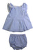 A Blue Shorts Sets from Janie & Jack in size 3-6M for girl. (Front View)
