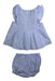 A Blue Shorts Sets from Janie & Jack in size 3-6M for girl. (Back View)