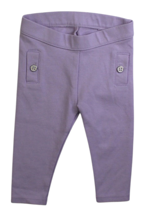 A Purple Casual Pants from Janie & Jack in size 3-6M for girl. (Front View)