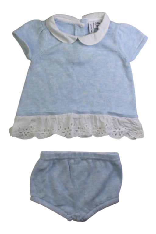 A Blue Shorts Sets from Janie & Jack in size 0-3M for girl. (Front View)