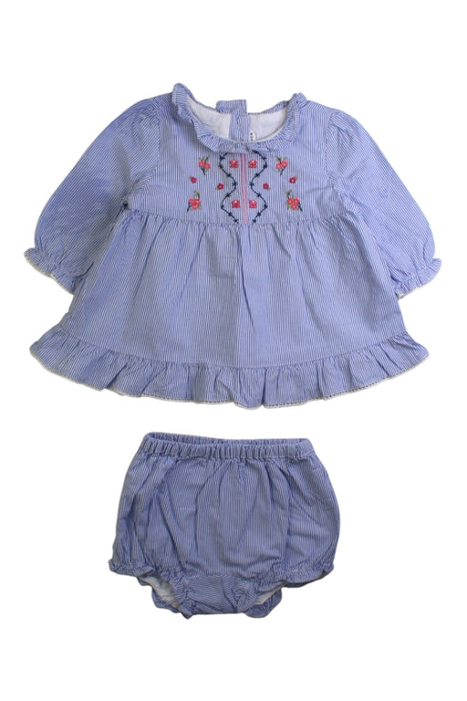 A Blue Shorts Sets from Janie & Jack in size 6-12M for girl. (Front View)