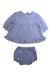 A Blue Shorts Sets from Janie & Jack in size 6-12M for girl. (Back View)