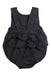 A Navy Sleeveless Rompers from Jacadi in size 0-3M for girl. (Back View)