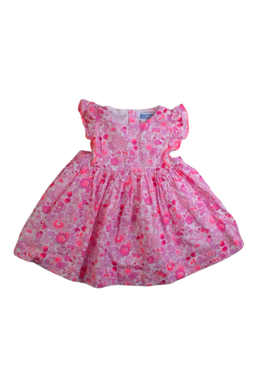 A Pink Sleeveless Dresses from Jacadi in size 0-3M for girl. (Front View)