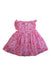 A Pink Sleeveless Dresses from Jacadi in size 0-3M for girl. (Back View)