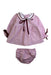 A Pink Long Sleeve Dresses from La Coqueta in size 3-6M for girl. (Front View)