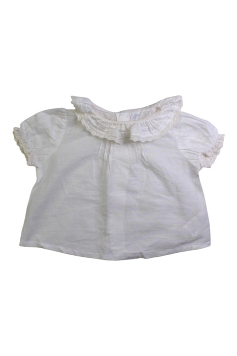 A White Short Sleeve Tops from Martin Aranda in size 0-3M for girl. (Front View)