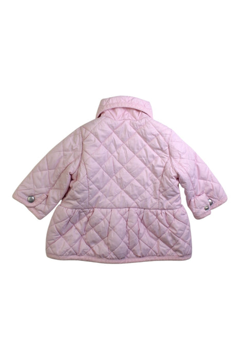 A Pink Puffer/Quilted Coats & Outerwear from Ralph Lauren in size 0-3M for girl. (Back View)