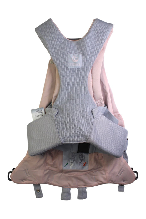 A Grey Baby Carriers from Stokke in size 0-3M for neutral. (Front View)