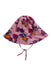 A Pink Sun Hats from Petit Bateau in size 3-6M for girl. (Back View)